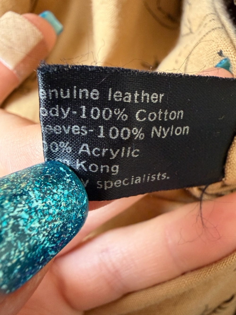 Vintage 80’s Scully Genuine Leather Distressed Bomber Jacket Size 46 (L/XL) - Picture 7 of 7